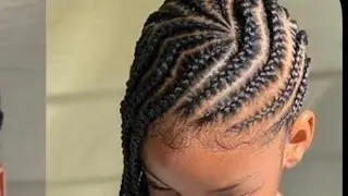 Ade Jollof African Hair Braiding Salon is live! how to braids kids hair and add beads