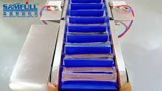 4 lanes Ice pop , lolly packing machine into box