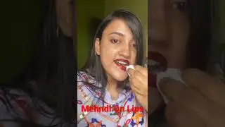 Trending Hack 😳 Mehndi on Lips 👄Shocking Result 😳😳 #shorts #trendinghacks #viralshorts #viralshorts