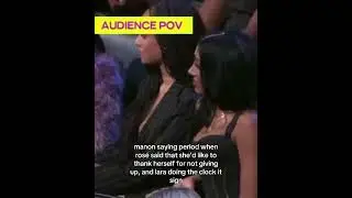 SECOND KATSPINK INTERACTION#katseye#ros&eacute;#blackpink#manon#lara#vma2025#fyp