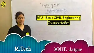RTU | Basic CIVIL Engineering | Transportation | Pavement Design | by Neelam Shekhawat