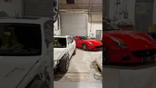 Evo 5 & Ferrari California in the shop!   #painter #autobody #ppgrefinish #motivatedpainters #cars