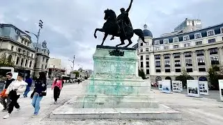 EXPLORING BUCHAREST CITY🇹🇩 NOVEMBER 2022 WALKING TOUR ❄️🌬