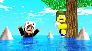 A ÁGUA SOBE A CADA 10 SEGUNDOS NO MINECRAFT! SERÁ QUE SOBREVIVEMOS?