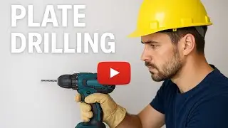 Heavy Metal Plate Drilling | Powerful Drill Machine Work