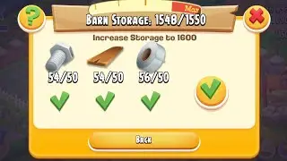 Hay Day Gameplay Level 77 | Upgrade Barn