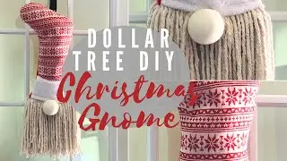 Dollar Tree DIY Christmas Gnome Wreath