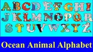 Ocean Animal Alphabet with Alphabetimals / Sea Animal Alphabet / Water Animal Alphabet / abc letters