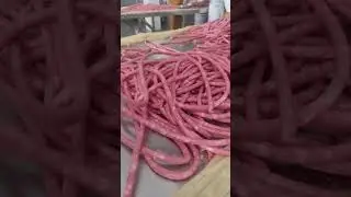Chinese small sausage processing production line #sausage making machine