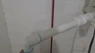 Sump pump not properly tied into an existing pipe.