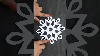 Easy 6-Point Paper Snowflake Tutorial ❄️✨ #Shorts