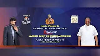 LIVE : Chiranjeevi Chief Guest | Kill Cancer An Initiative by ISKCON | Malla Reddy University