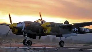FlightLineRC P-38L Lightning (1600mm) Flight at PVMAC