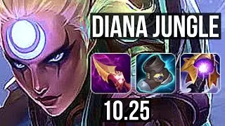 DIANA vs JARVAN IV (JUNGLE) | 1.7M mastery, 400+ games, Dominating | TR Diamond | v10.25