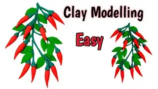 Clay Modelling | Easy Clay Modelling | Clay chilli 🌶️🌶️🌶️🌶️Making Idea | Clay Art |