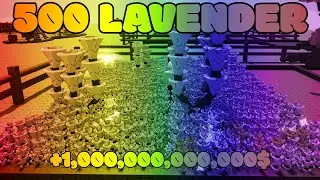 I Planted 500 LAVENDER SEEDS In Grow a Garden! (Chill)