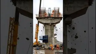 Ремонт моста пошёл не по плану, трос оборвался без предупреждения! #провал #мост #строительство