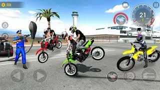 Xtreme Motorbike Race In With Police Car on City Road Driving 3D IOS FHD Android Gameplay Video