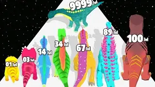 Dinosaur Evolution Run 3D - Level Up Dinosaur Max Level Gameplay (New Update)