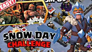 3 STAR SNOW DAY CHALLENGE IN CLASH OF CLAN | (CLASH OF CLAN) | NEW EVENT | CoC |