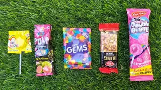 ASMR Most Popular Candys / some lots of colorful rainbow lollipop candy / unpacking chocolate eat