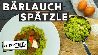 Bärlauchspätzle selber machen | Bärlauch Rezepte | Eiernudeln| Spätzle | Spätzleteig | #mitmir