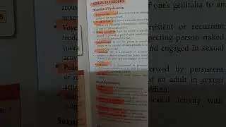 Sexul disorder in psychiat