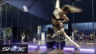BEST Pole Dancing Class in Las Vegas at SHINE FITNESS! Taught by a national Pole Dancing Champion!