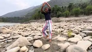 Court movie Premalo song @ seti Gandaki river Nepal near Manakamma temple