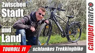 Touroll J1 Trekkingbike | schnittiges Einsteiger E-Bike bis 100 km Reichweite #ebike #review #test