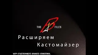 Выбор медиа(Image Control). Регистрация новой секции (опции) в кастомайзере(настройщик) вордпресс