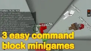 Minecraft - 3 easy command block minigames