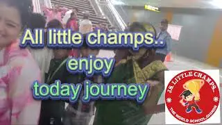 Agra metro tour ..Little champs  first time journey of agra ...#Agrametro. #journey #picnictrip...