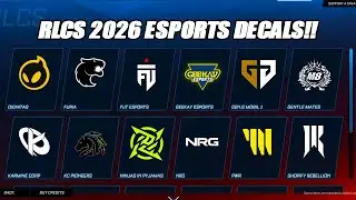Представляем *новые* наклейки для киберспорта RLCS 2026!! - Обновление 21-го сезона Rocket League