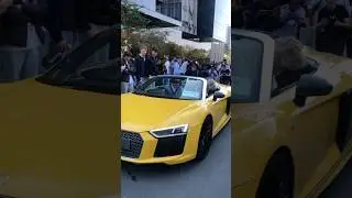 Audi R8 Crazy Flyby! #audi #audir8 #quattro #sound #exhaust #cars #supercar #carmeet #flyby #cartok