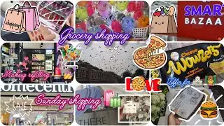 Sunday Sale shopping vlog ✨️ | Grocery | Makeup | Home | Monthly restocking vlog TiffinforSchool 
