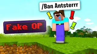 Trolling my new minecraft friend with funny admin commands...