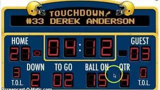 football scoreboard
