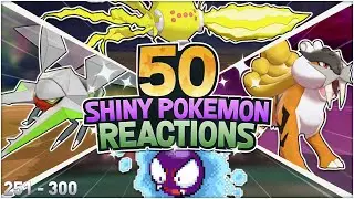 50 INSANE LIVE SHINY REACTIONS! | Shiny Pokemon Montage! | (251-300)