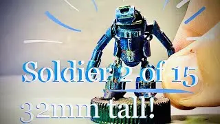 I made a Tiny Trash Soldier! aka 28mm Trashy Robot Army Episode 2