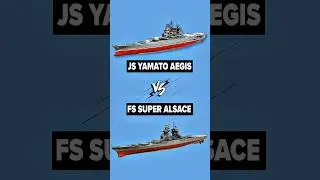 FS SUPER ALSACE VS JS YAMATO AEGIS #modernwarships #modernwarshipsshorts #mwcreator