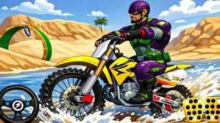Insane Motocross Beach Bike Stunt Racing Game - Beach Bike Driving Sandy Game - Android Gameplay