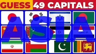 🚩Asian Capital Cities Edition - Guess the Capitals Quiz Challenge | Guess the Country Capital City
