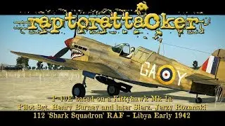 P 40 Kittyhawk Sgt  Henry Burney 112 Sq  RAF 1942