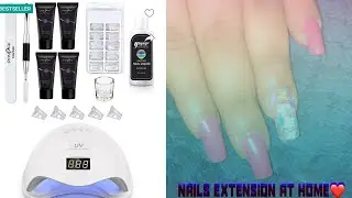 Flipkart polly jell nails extension review at home👍🏻