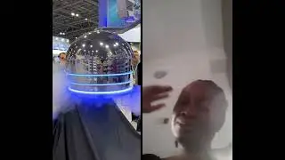 AI Curl Robot Salon💇🏼Auto hair #cutback  tech Futuristic #robot #shortviral