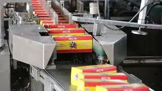 Automatic cartoning machine for aluminum rolls