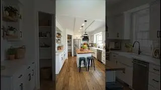 Beautiful farmhouse kitchen transformation #renovation #kitchenremodel #kitchenrenovation