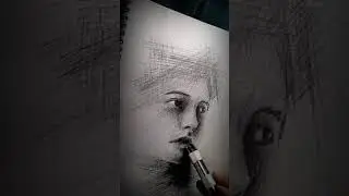 3 pen | crosshatching #shorts