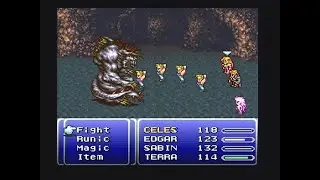 SNES Final Fantasy III/VI - NMLLG (75) Boss Sr Behemoth (Runic Strategy)